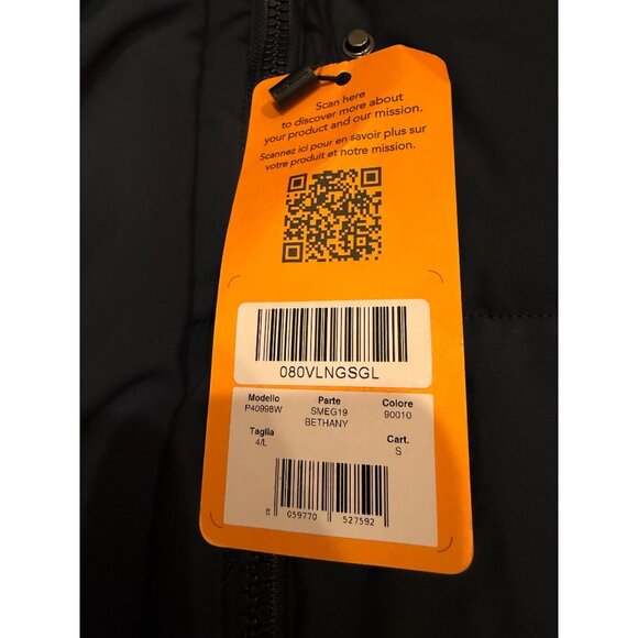 Save The Duck Bethany Puffer Jacket – Animal Free – Women’s Size 4 / L – Navy - Picture 5 of 7